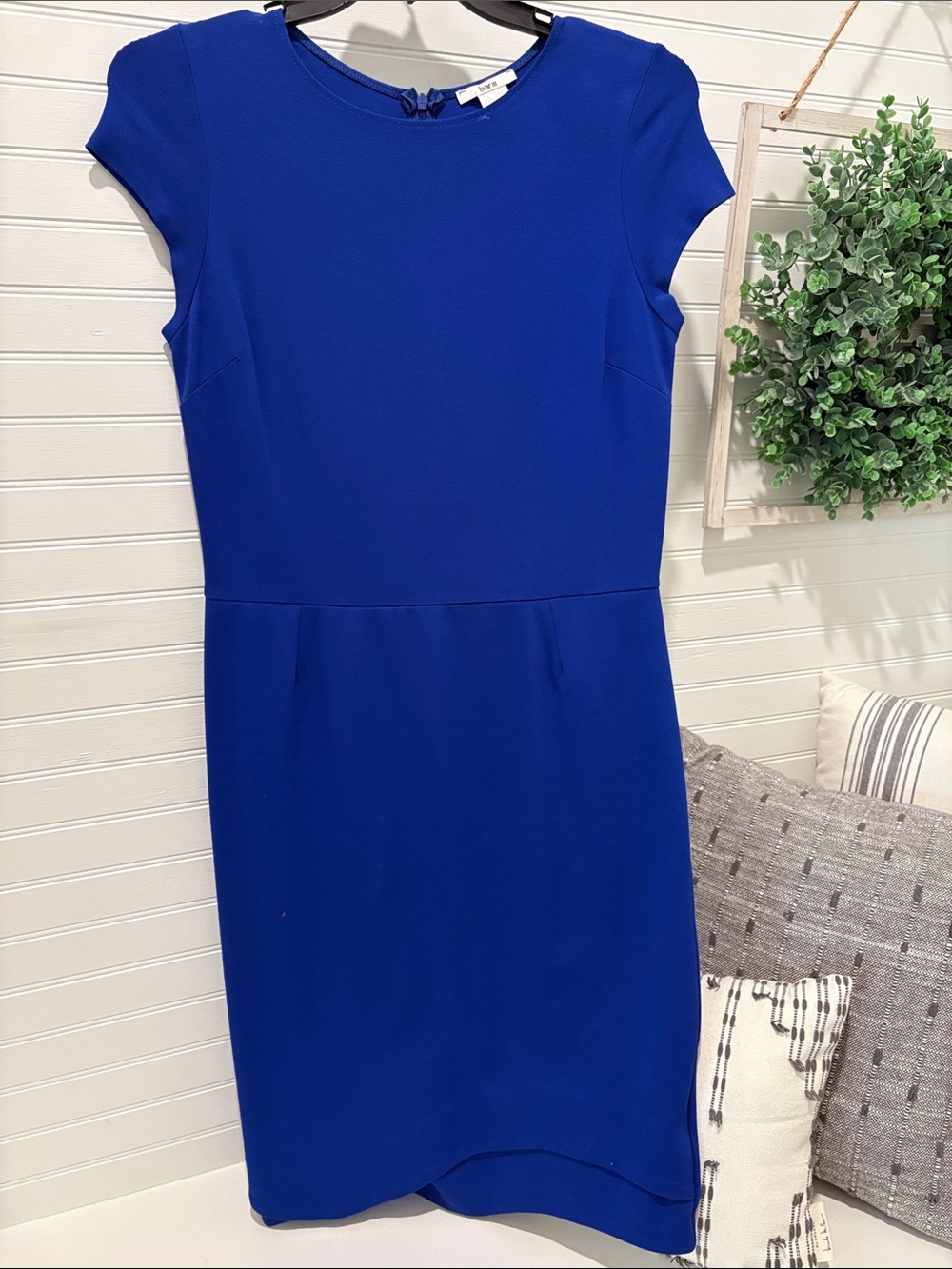 Bar III Royal Blue Cap-Sleeve Mini Dress